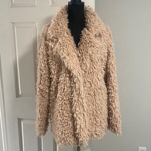 Thread & Supply Plush Cream Teddy Jacket